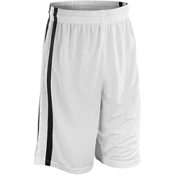 Spiro, Herren, Sporthose, Men's Basketball Quick Dry Short (3XL), Weiss, Mehrfarbig