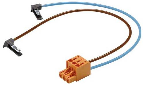 Hager KU9B43GBZ KU9B43GBZ BKE-Spgsabgriff universZ 430mm br/bl Stecker-Buchse 10Stück Spannungsabgriff 2polig 1St.