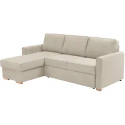 Tchibo - Ecksofa mit Auszugsbett »NovaLounge« - 229x160x92cm - beige -