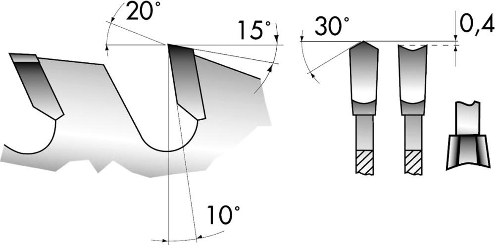 FORUM Kreissägeblatt HW-DH p. 303X3,2X30-60Z