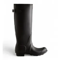 Hunter für Damen. WFT1001RMA Orig Back Verstellbare Stiefel schwarz (42), Wohnung, Keine, Lässig