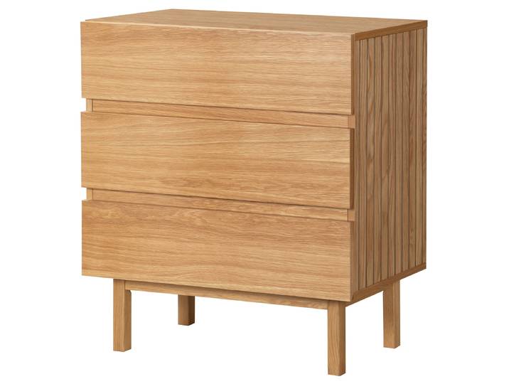 Furnierte Kommode Vindoc 80cm Beige