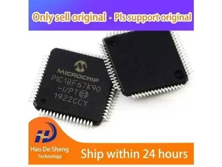 10 pièces/lot PIC18F67K90-I/PT PIC18F67K90-I TQFP64, nouveau, original, en stock, fournitures de composants électroniques