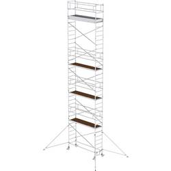 MUNK Günzburger Steigtechnik 155946 Aluminium Rollgerüst Montage ohne Werkzeug Arbeitshöhe (max.): 11.4 m
