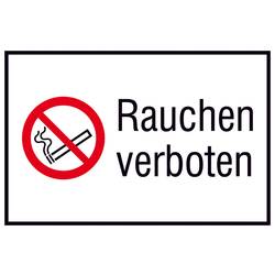 SAFETYMARKING Verbotsschild Rauchen verboten Kunststoff (B x H) 400 mm x 300 mm ISO 7010 1 St. 43.A6035