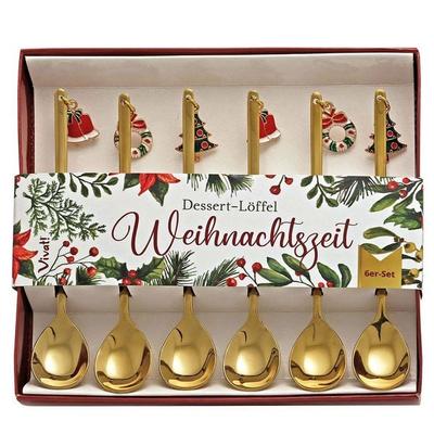 6er-Set Dessert-Löffel »Weihnachtszeit«, von , St. Benno