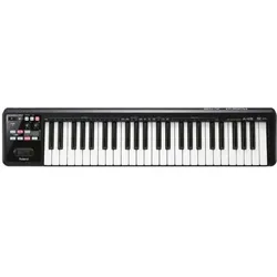 Roland A49 MIDI-Keyboard Schwarz mit MIDI-Kabel (Keyboard), MIDI Controller, Schwarz
