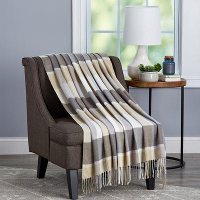 Carson Carrington Soft Throw Blanket - Oversized, Vintage-Look, and Cashmere-Like Woven Acrylic Throw by Windsor Home