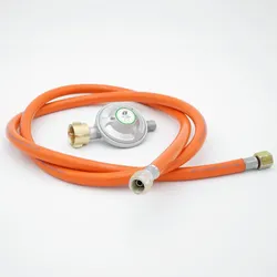 PaellaWorld International Paella World Gasdruckminderer mit Gasschlauch 50 mbar (Set)