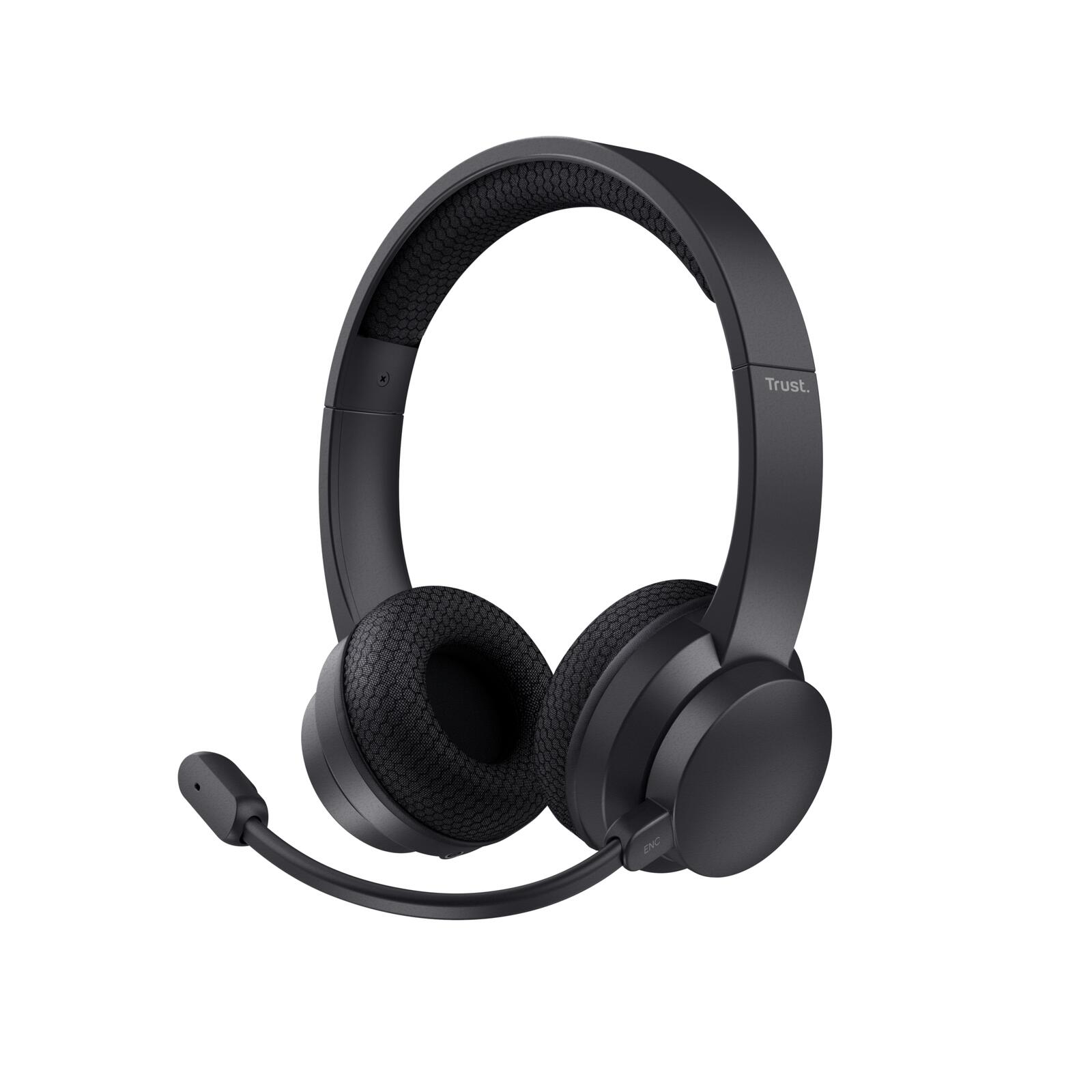 Trust Ayda Drahtloses ENC-Headset - Schwarz 25463