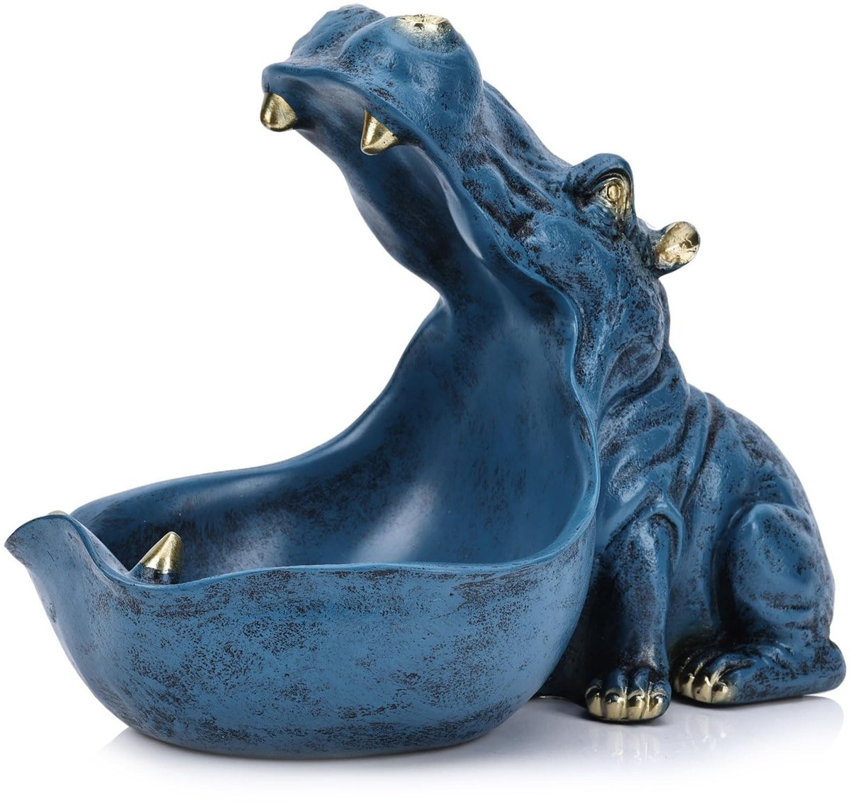 Dailygoods Handgemaakt Nijlpaard Standbeeld en Opbergdoos voor Decoratie