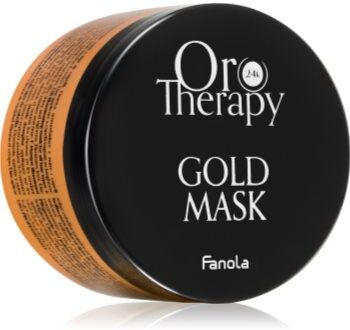 Fanola Oro Therapy Gold Mask máscara hidratante para cabelo seco e rebelde 300 ml. Oro Therapy Gold Mask