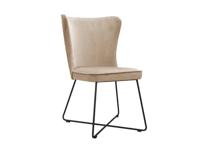 Xlmoebel Esszimmerstuhl Moderner Wartezimmer-Stuhl mit Textilpolsterung und schlichtem Design, Hergestellt in Europa