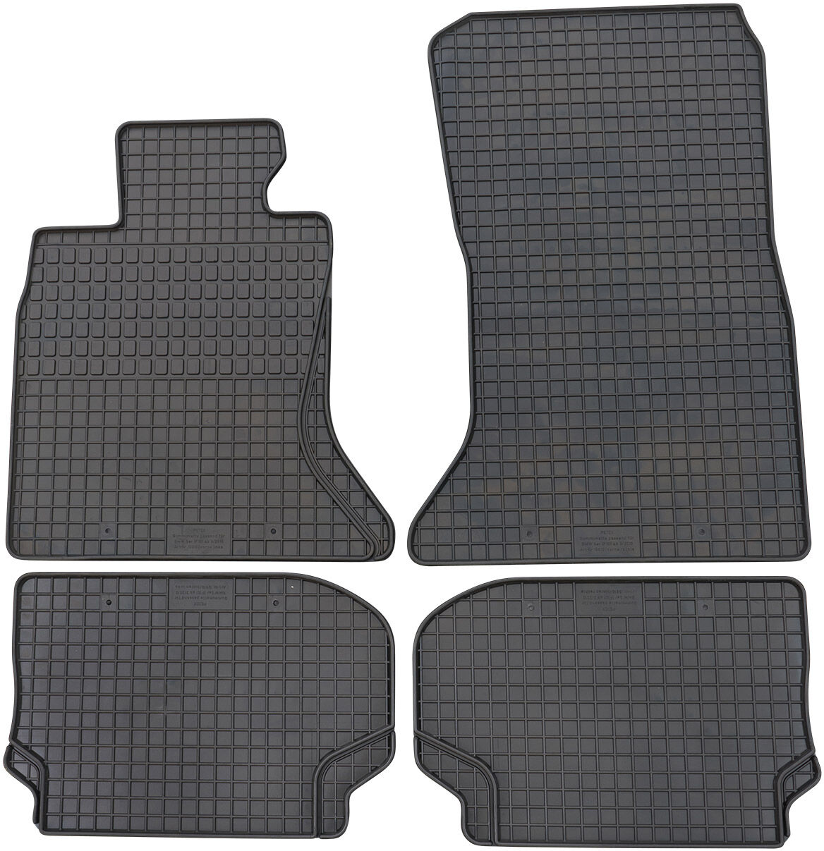 Petex Fußmattensatz Schwarz 15910