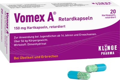 Klinge Pharma GmbH VOMEX A Retardkapseln 20 St 17232200