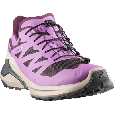 Trailrunningschuh SALOMON "XA META MADE IN FRANCE", Damen, Gr. 39, pink (winter bloom, iris orchid, asphalt), Synthetik, Textil, Schuhe, für mehr Grip
