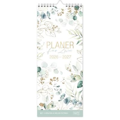 Planer für Zwei kompakt 26/27 Wand-Kalender [Blattgold]