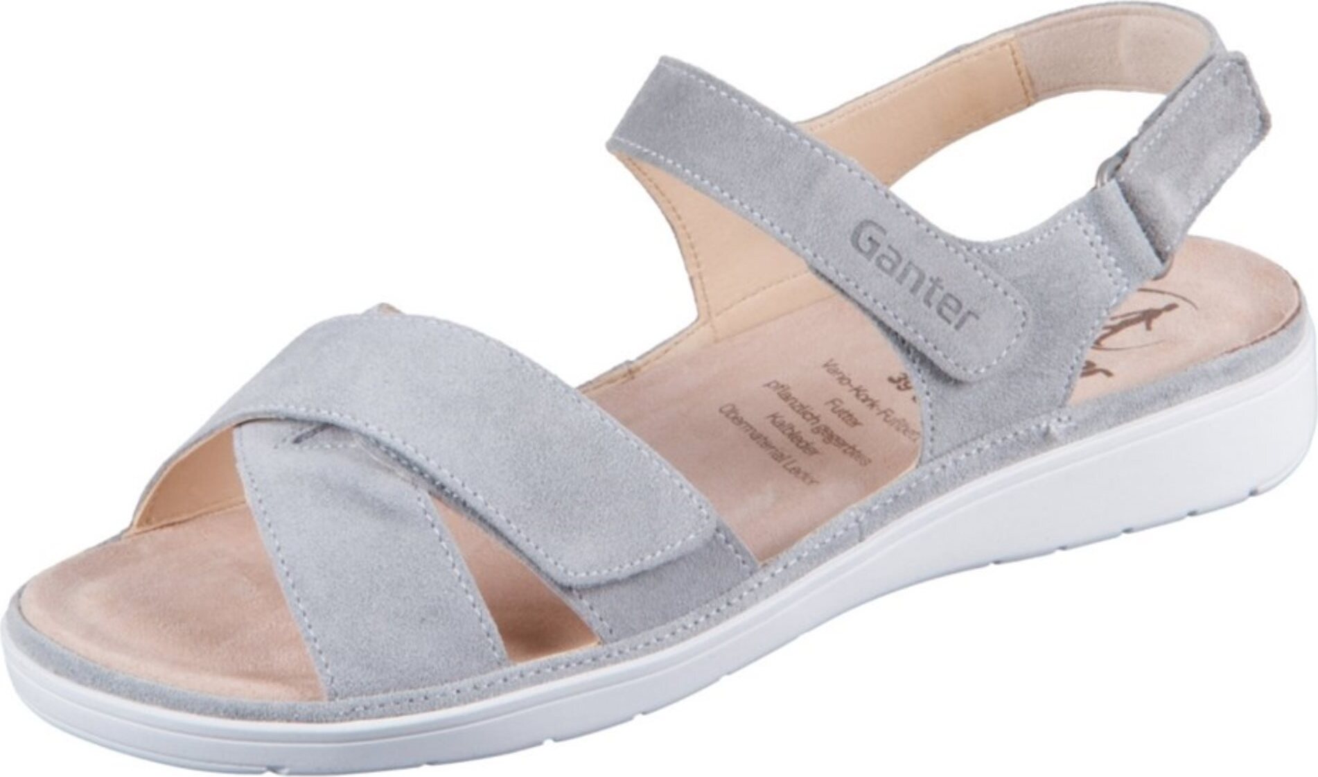 Ganter Damen Sandalen Gina 18393-37, 18393-38, 18393-39, 18393-40, 18393-41 GAN-200102 stone 38