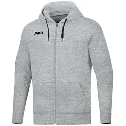JAKO Base Kapuzenjacke hellgrau meliert 164