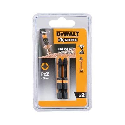 DEWALT Torsion Bit schlagf. Pz2 50mm 2Stk