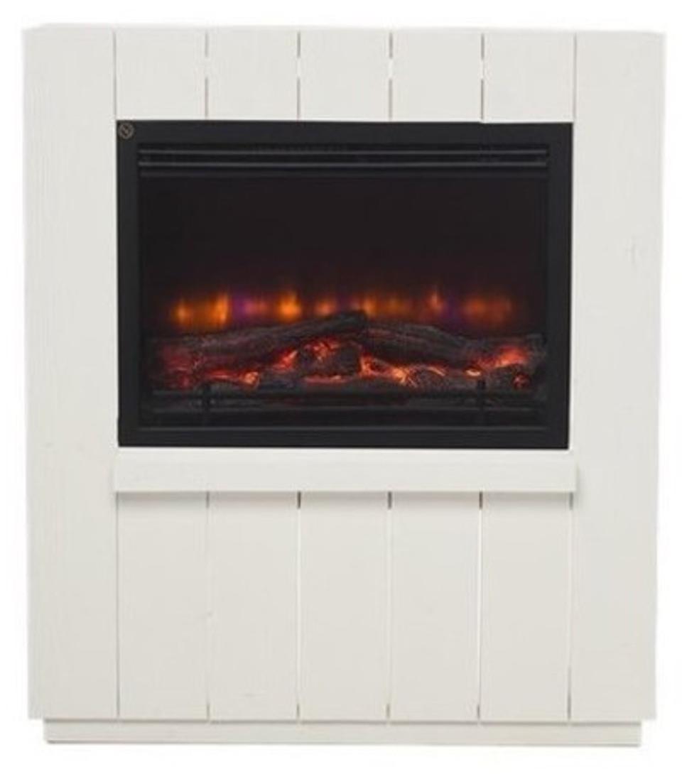 Casa Padrino Elektro Kamin B 84 x H 90 x T 24 cm - Elektrokamin - Wohnzimmer Kamin