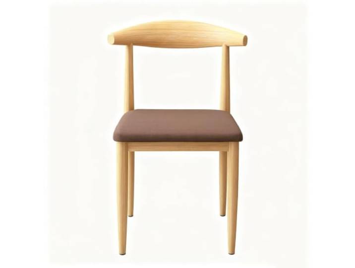 Moderner Esszimmerstuhl, Stapelbarer Küchenstuhl, Mit Gepolstertem Sitz Ergonomische Beistellstühle, Stabile Metallbeine, For Zuhause, Küche, Restaurant, Café(Browns)