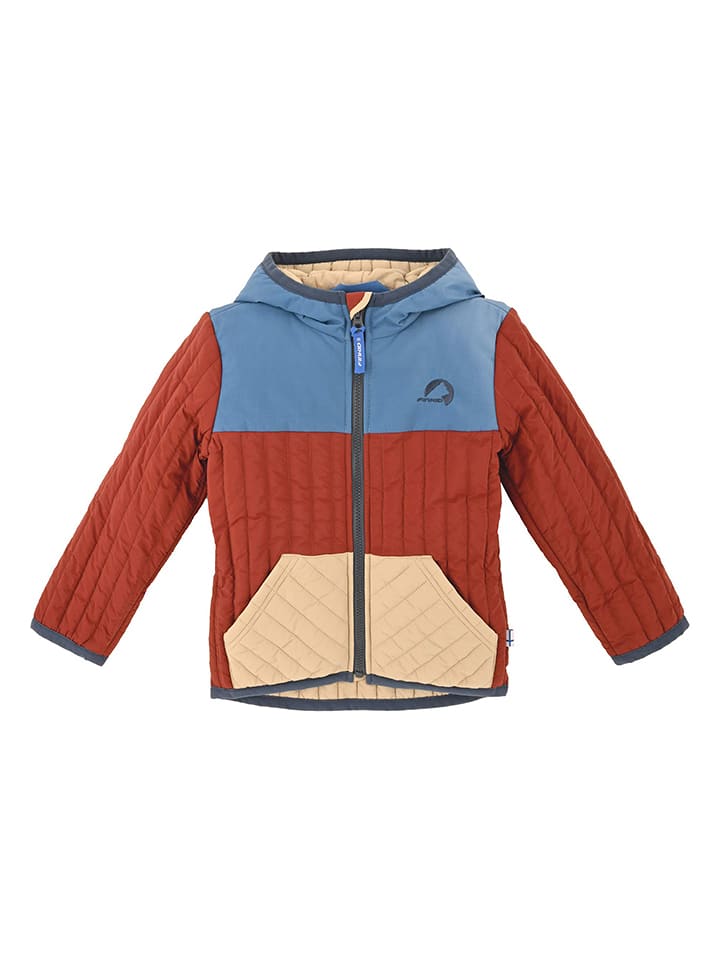 finkid Steppjacke "Tonttu Air" in Rot/ Hellblau - 100/110