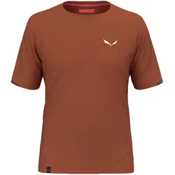Salewa, Herren, Funktionsshirt, PEDROC DRY Herren HYB T-SHIRT (46, S), Braun