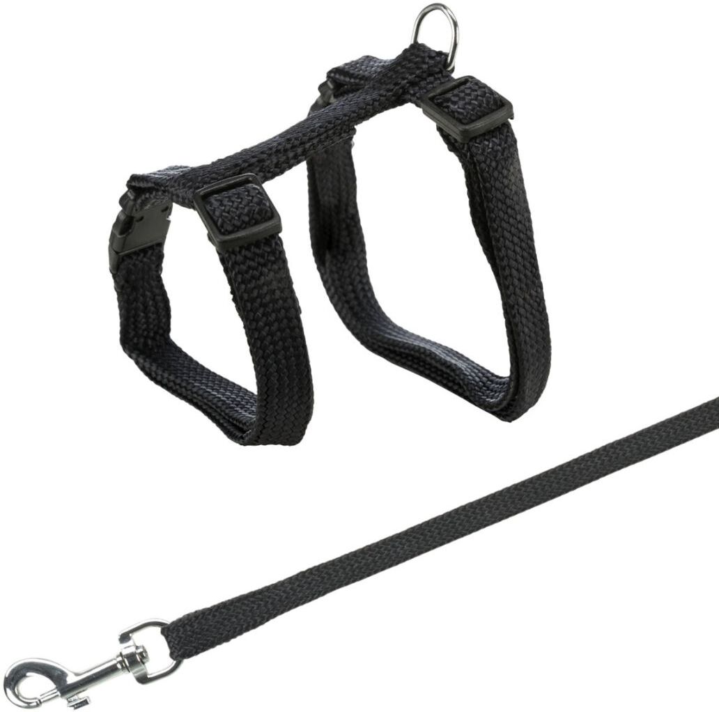 TRIXIE Katzengeschirr mit Leine, 22–42 cm / 10 mm, 1,25 m