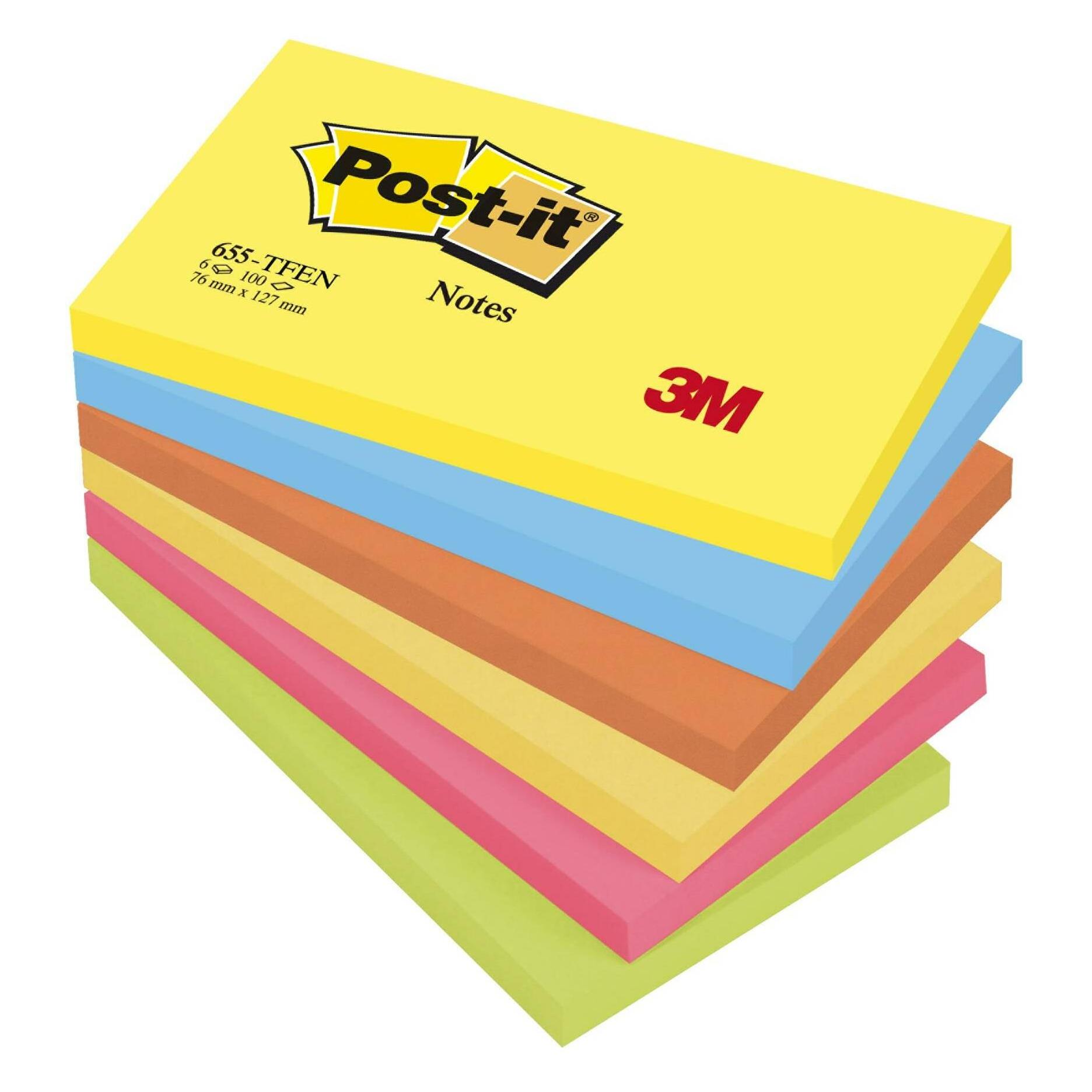 Post-it Haftnotzien Energetic (127 x 76 mm) (655-TFEN)