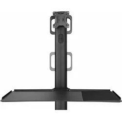 StarTech com WKSTNCART, Nero, 360°, -30 - 30°, 1300 - 1600 mm, 4 ruota(e), 8 kg, Beamer Halterung, Schwarz