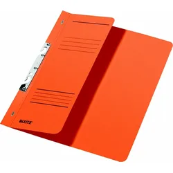 LEITZ Schlitzhefter 1/2-Vorderdeckel orange Packung mit 50 Stück
