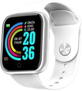 Shopalltechgadgets Fitness Smartwatch With Heart Rate Monitor And Waterproof Design For Android And IPhone white