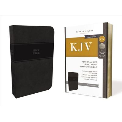 KJV, Reference Bible, Personal Size Giant Print, Imitation Leather, Black, Red Letter Edition, Gebundene Ausgabe von Thomas Nelson, Thomas Nelson,