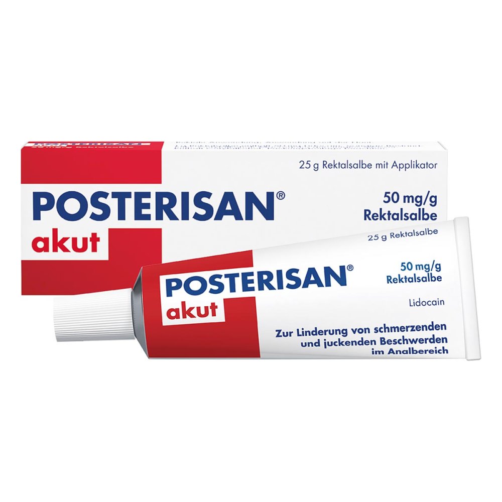 DR. KADE Pharmazeutische Fabrik GmbH Posterisan akut bei Hämorrhoiden 50mg/g Rektalsalbe 04957864