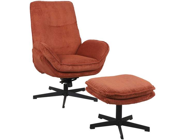 Carryhome Relaxsesselset, Terracotta, Metall, 75x103x85 cm, Liegefunktion, Relaxfunktion, Wohnzimmer, Sessel, Relaxsessel