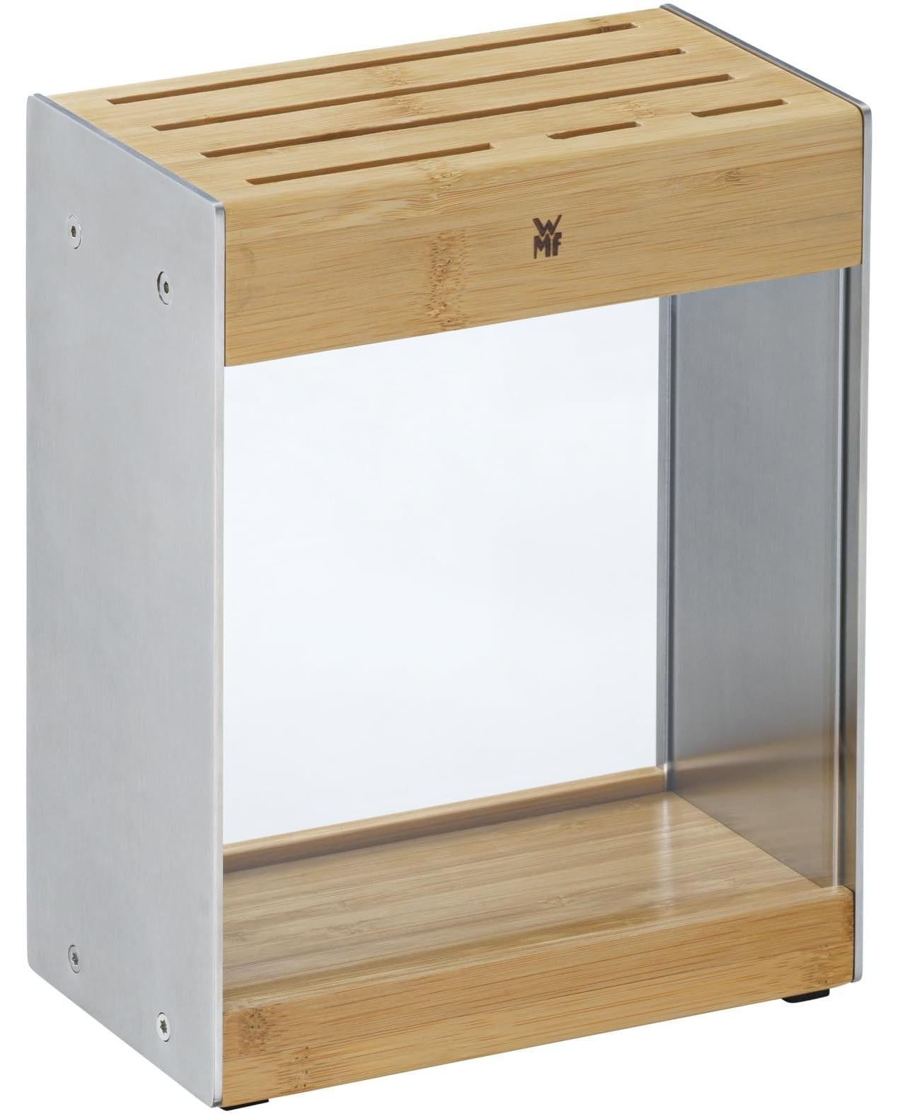 Solidchoice Messenblok transparant met FlexTec bamboe inzet, compact en ruimtebesparend