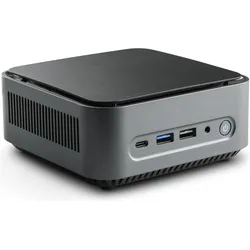 CSL Mini-PC CSL Narrow Box Premium (500 GB, 16 GB, Intel N200, Intel UHD Graphics), PC, Schwarz