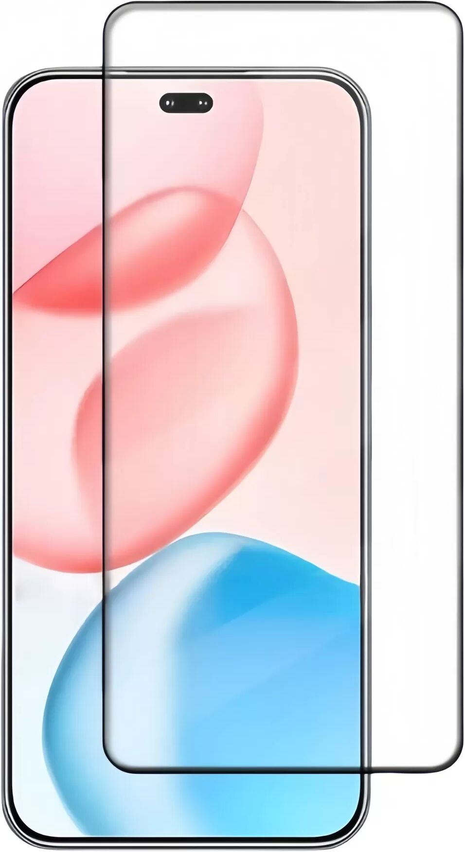 INF Kristallklares gehärtetes Glas für HONOR Magic5 - Schwarzer Rand