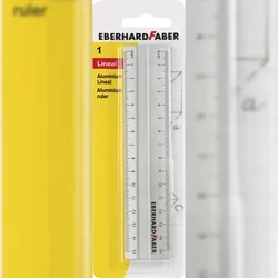EBERHARD FABER 570008 Lineal 15,0 cm, silber