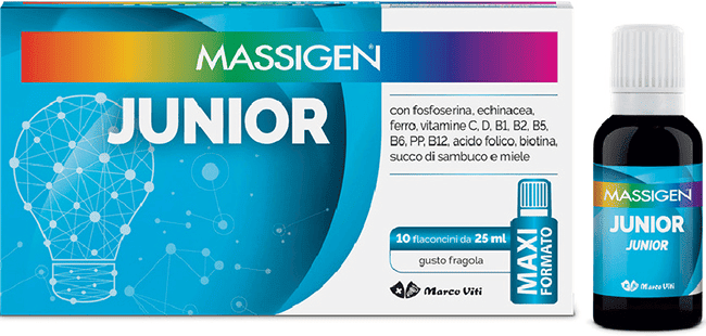 Massigen Junior Integratore Tonico Bambini 10 Flaconcini
