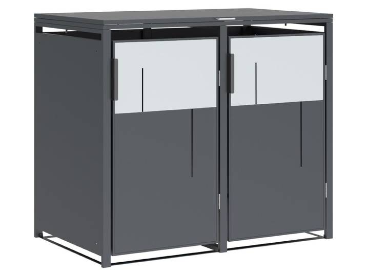 Westmann Tonus 2 Metall Mülltonnenbox 2er 2x240 L Anthrazit