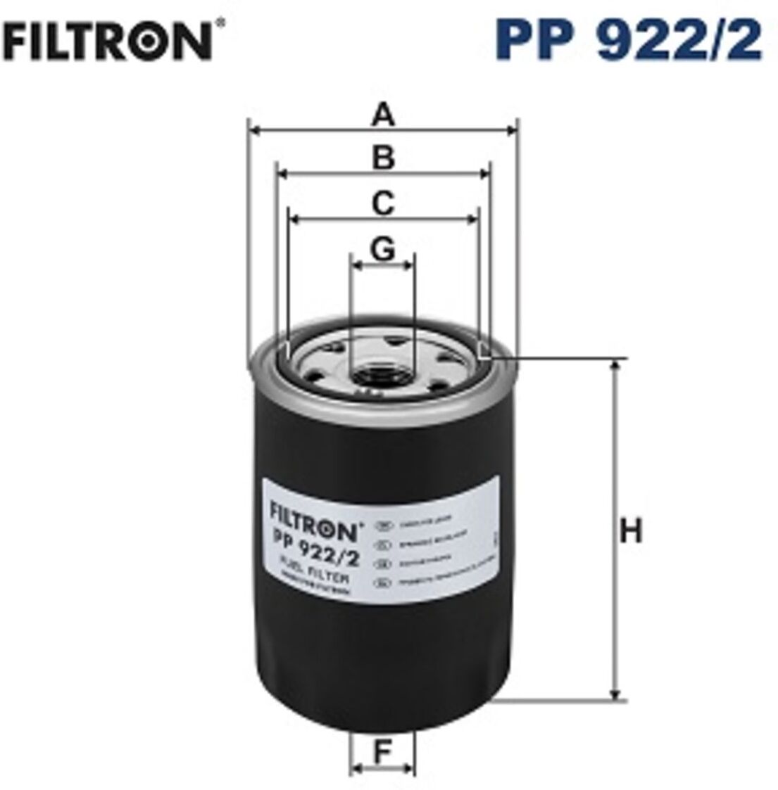 Filtron Filtro carburante PP 922/2