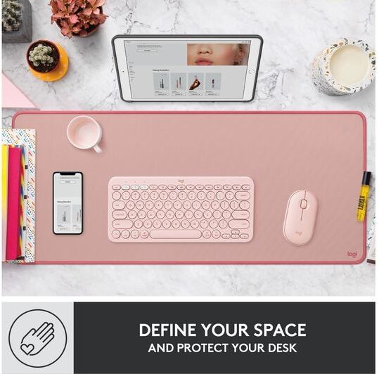 Logitech Studio Series Mouse Mat Extra Large - Darker Rose
