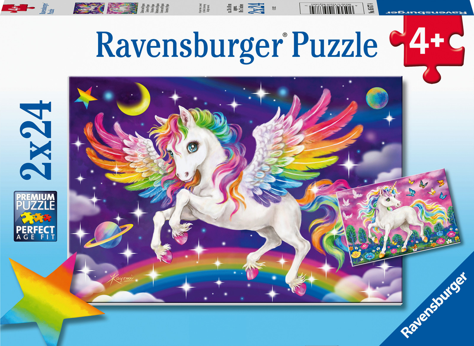 Ravensburger Eenhoorn en Pegasus Puzzel, 24 stuks, Fantasie, vanaf 4 jaar