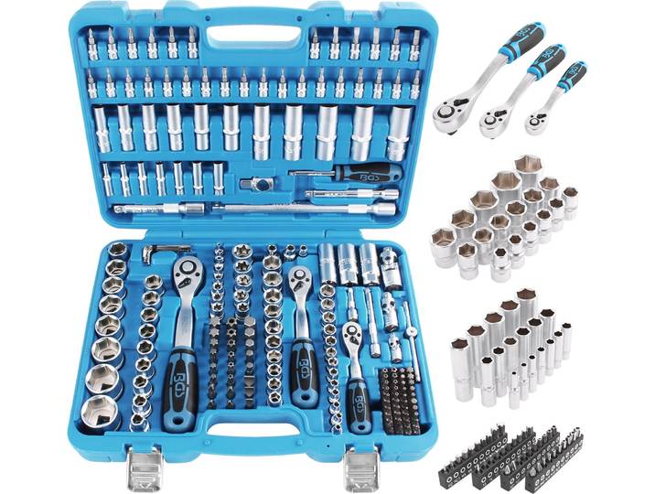 BGS 2243 Jeu de clés à douilles\, 192 pces\, Pro Torque