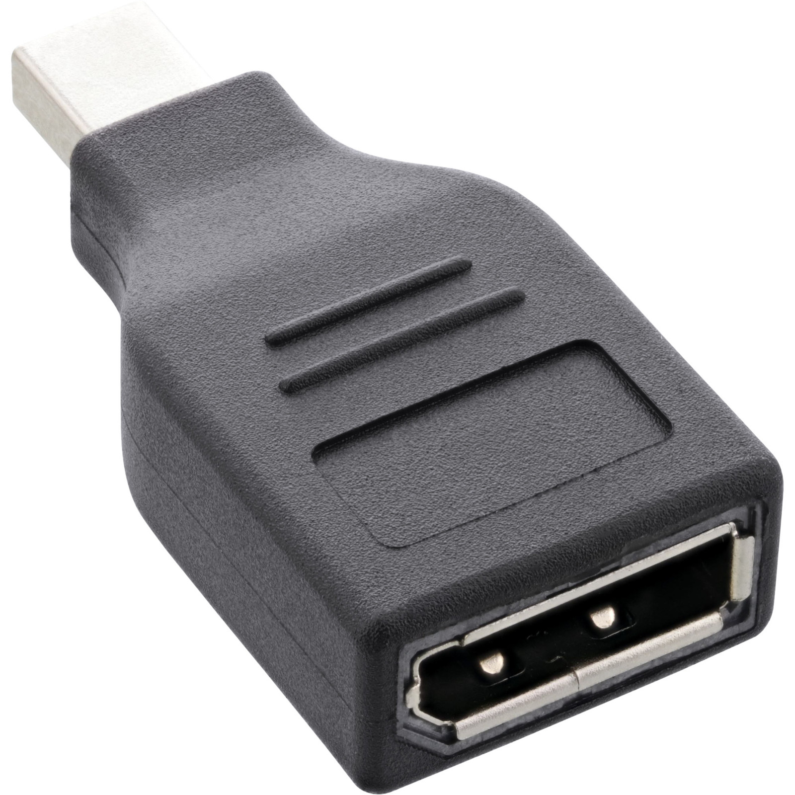 InLine mini DisplayPort naar DisplayPort adapter, 4K, zwart