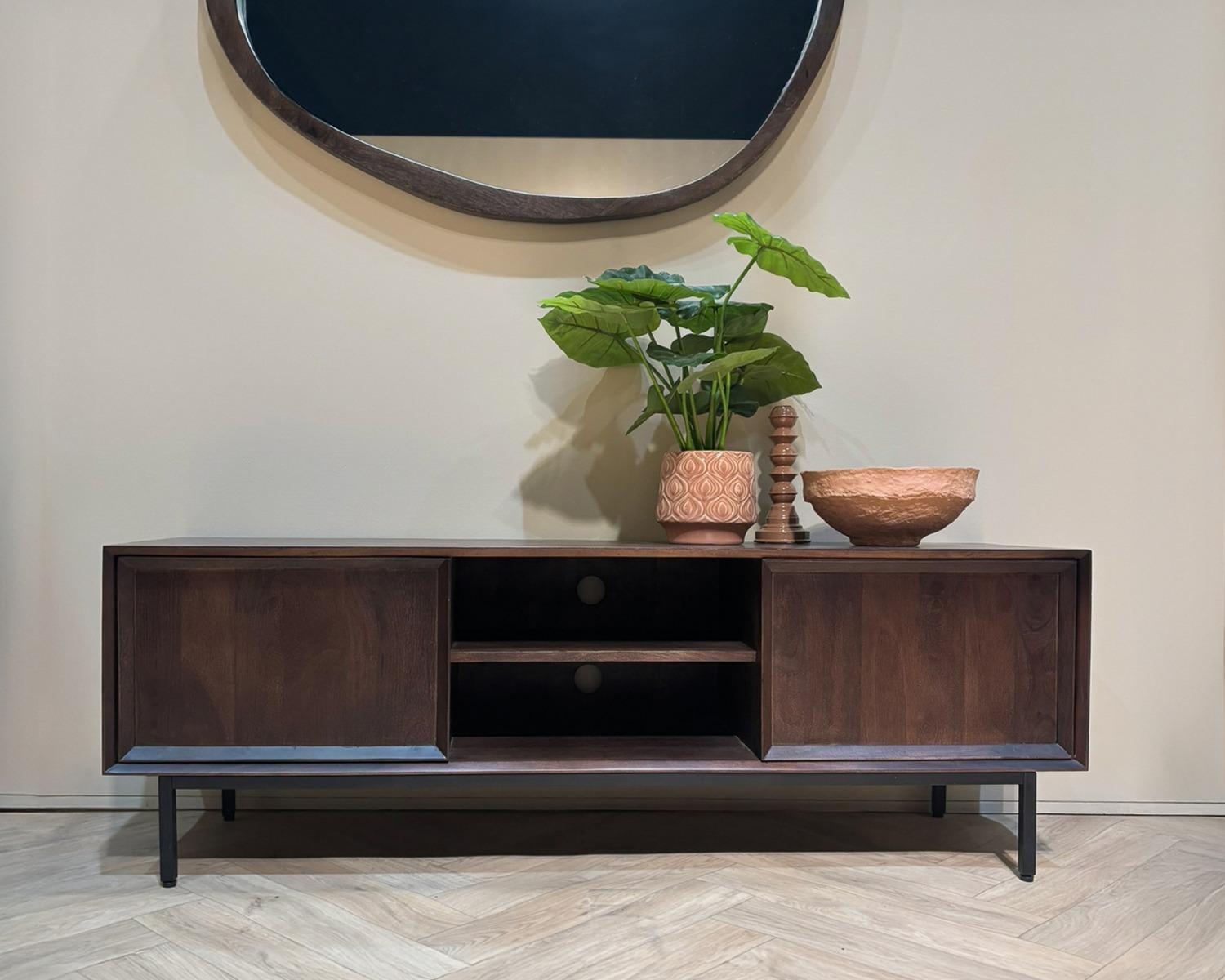 Livingfurn Tv-meubel Ravenstein Mango Bruin 150 cm