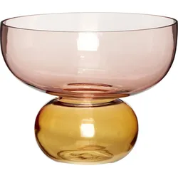Hübsch Vase rosa-orange aus Glas