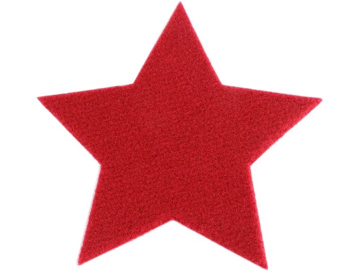 Platzset Stern, Weihnachtsdeko , rot, B:16,5cm H:5mm L:16,5cm, PRIMAFLOR-IDEEN IN TEXTIL, Platzsets, Platzset, ideal als Untersetzer oder Tischdeko, Grösse 16,5 cm